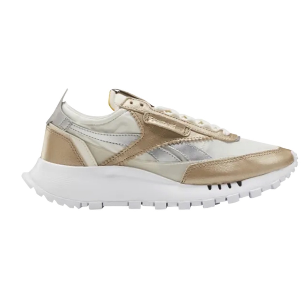 Reebok Women's Classic Leather Sneakers - Gold and White Sz 8